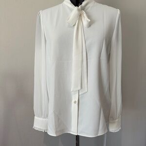White sheer blouse